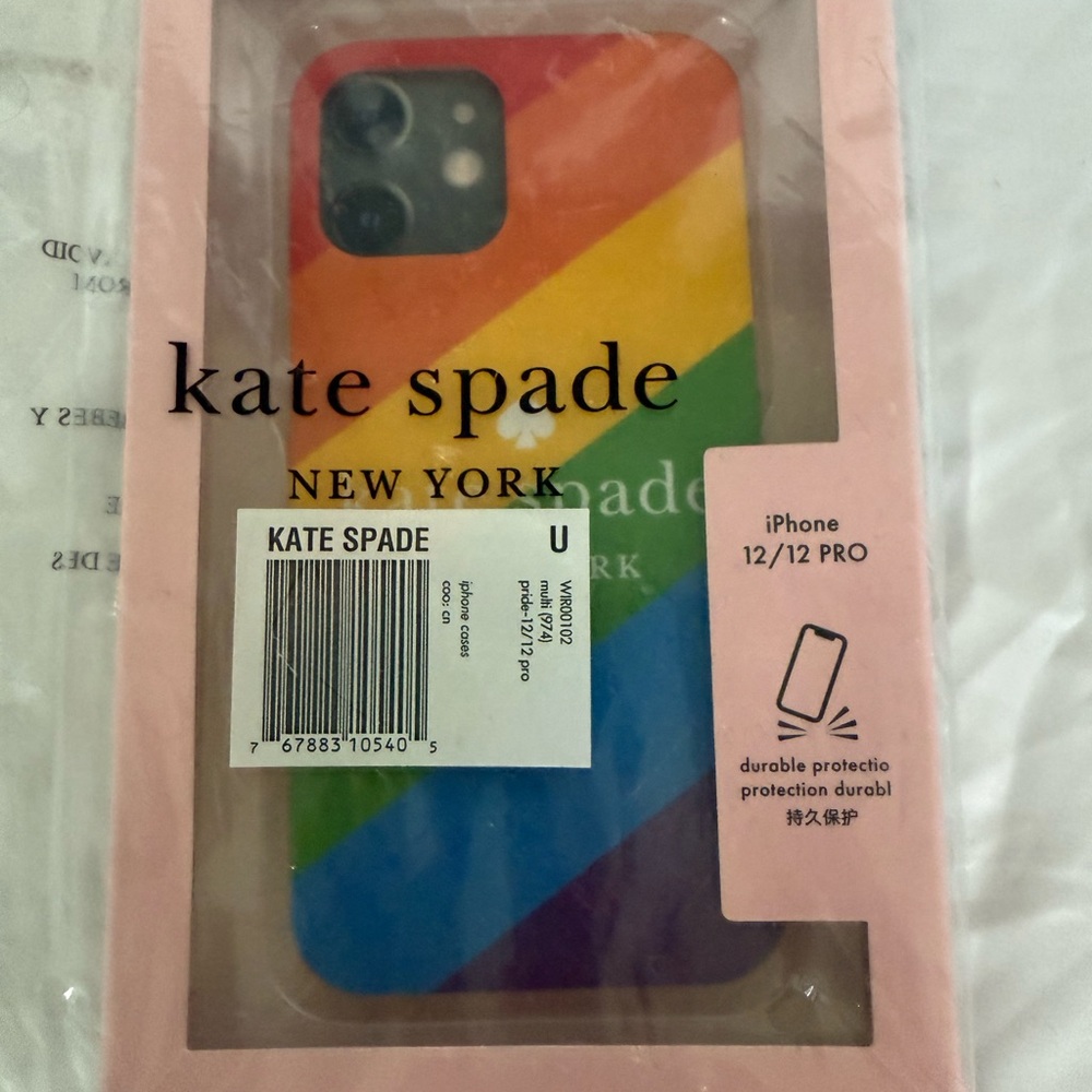 NWT Kate Spade Rainbow iPhone 12/12 Pro Case